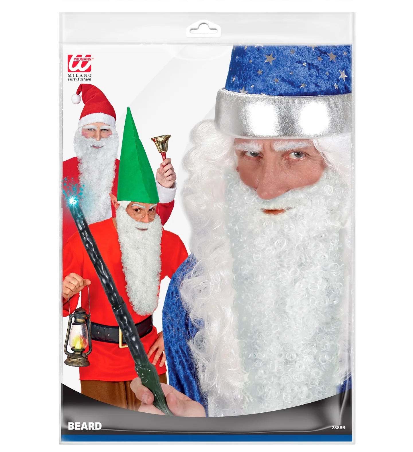 grote baard met snor wit - Image 4