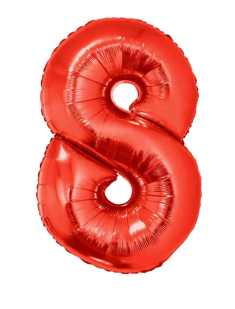 Folieballon 102 cm rood - Image 10