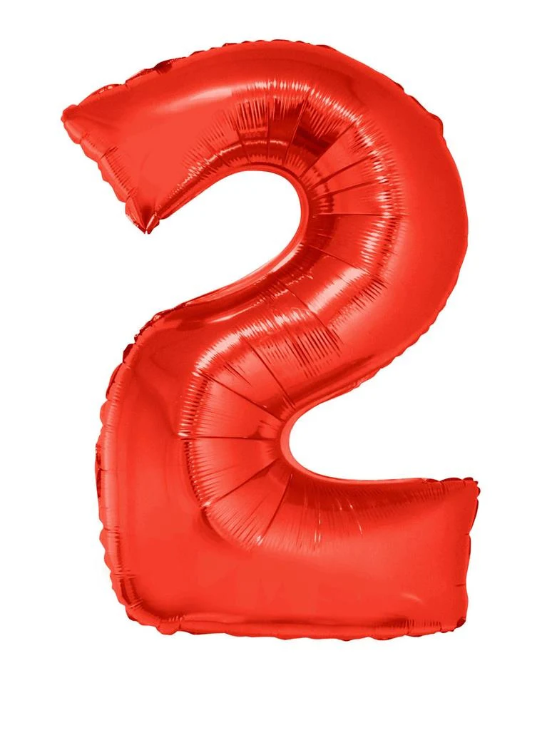 Folieballon 102 cm rood - Image 4