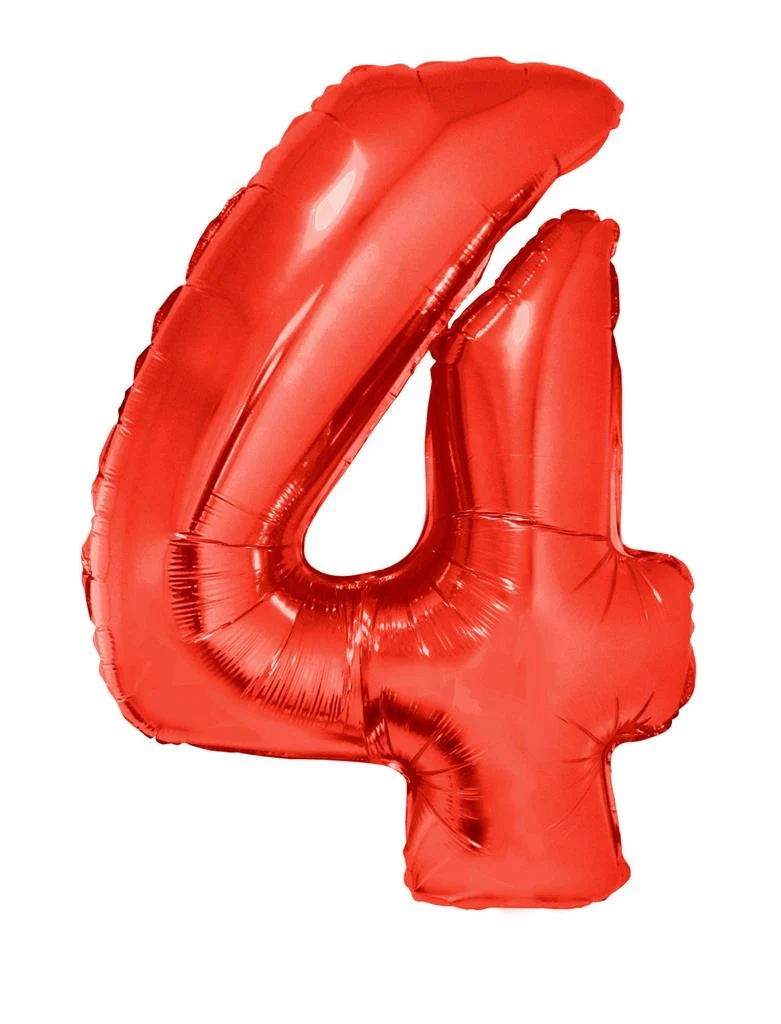 Folieballon 102 cm rood - Image 6