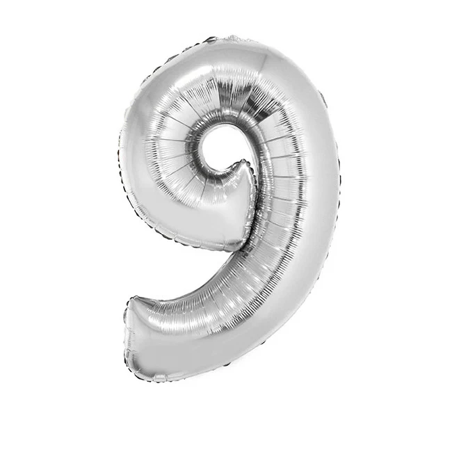 Folieballon 102 cm zilver - Image 11