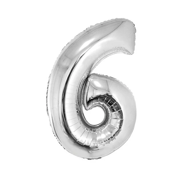 Folieballon 102 cm zilver - Image 8