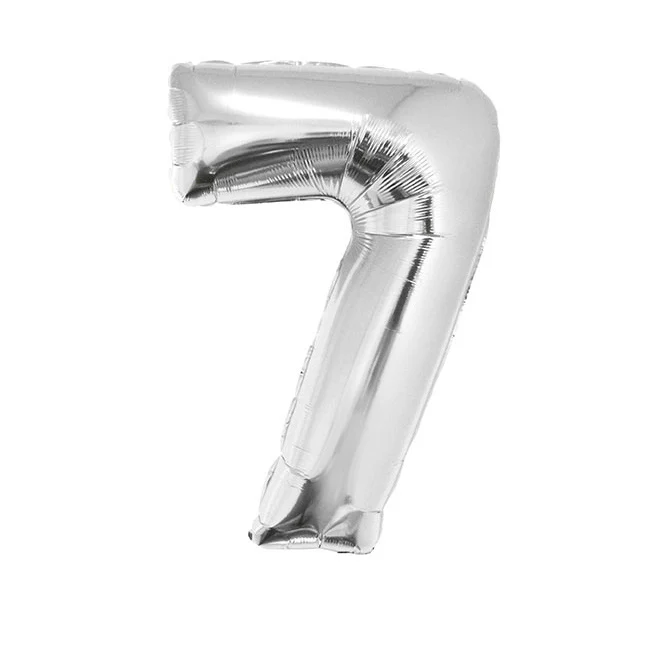 Folieballon 102 cm zilver - Image 9