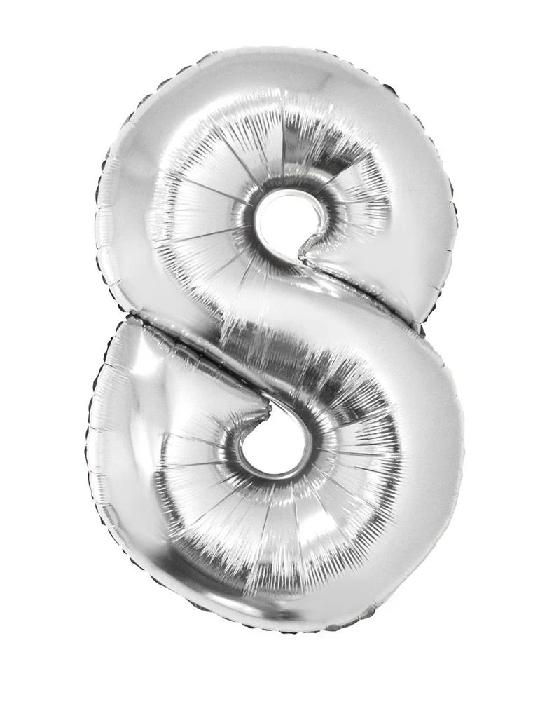 Folieballon 82 cm zilver - Image 10