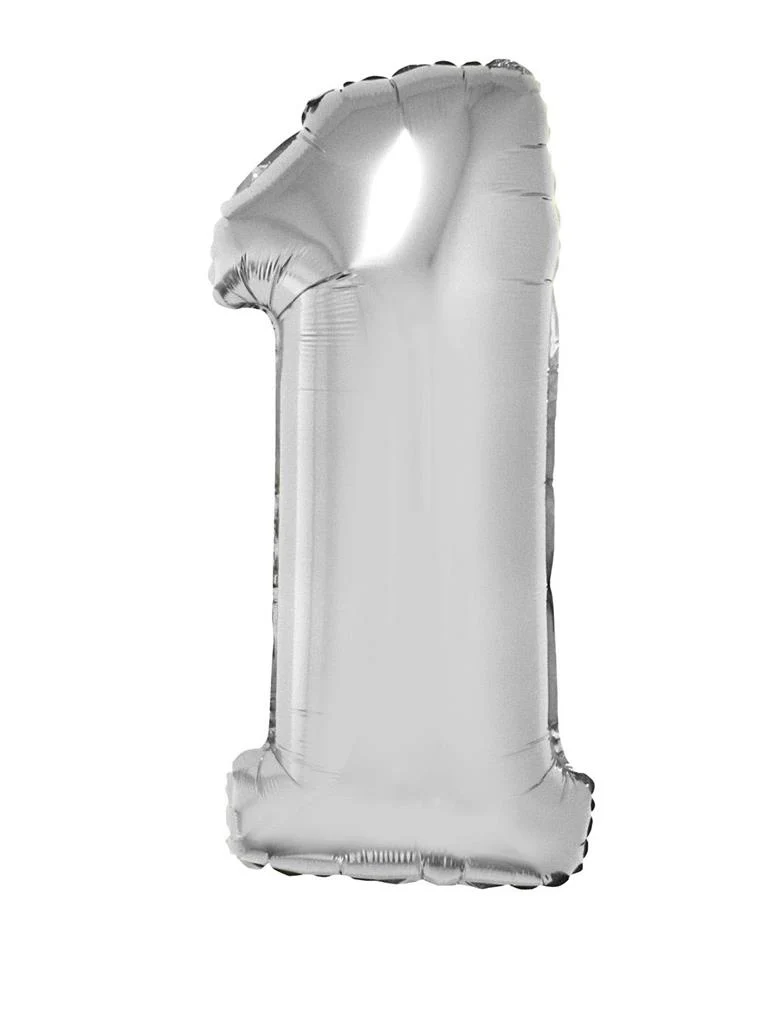 Folieballon 82 cm zilver - Image 3