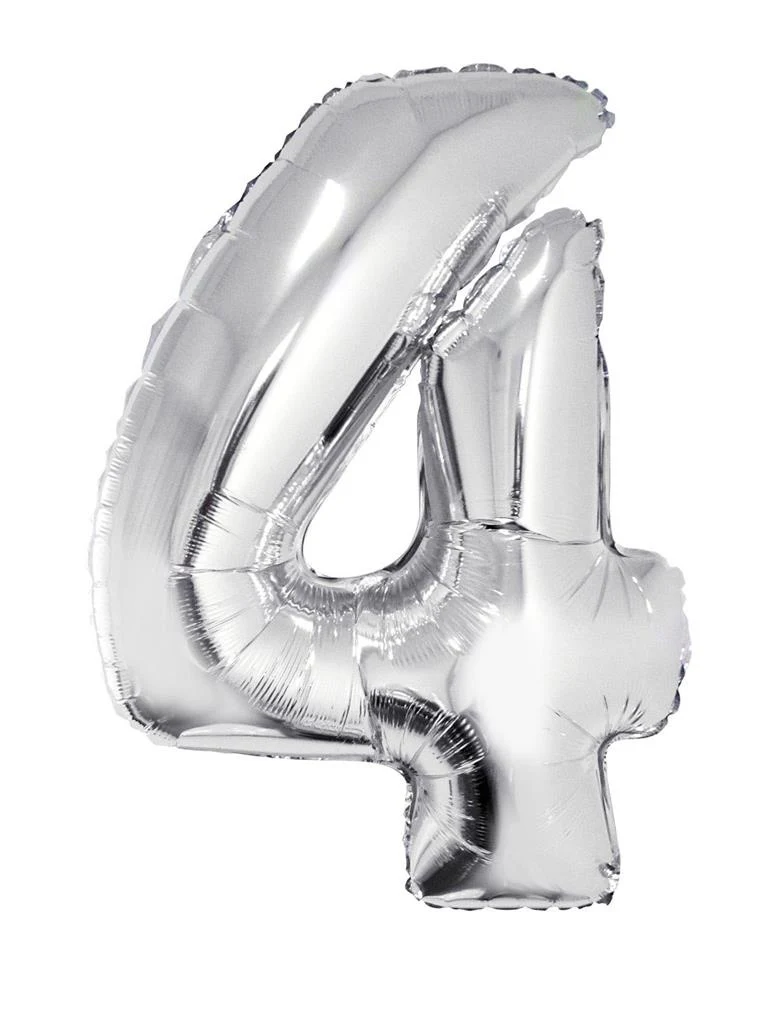 Folieballon 82 cm zilver - Image 6