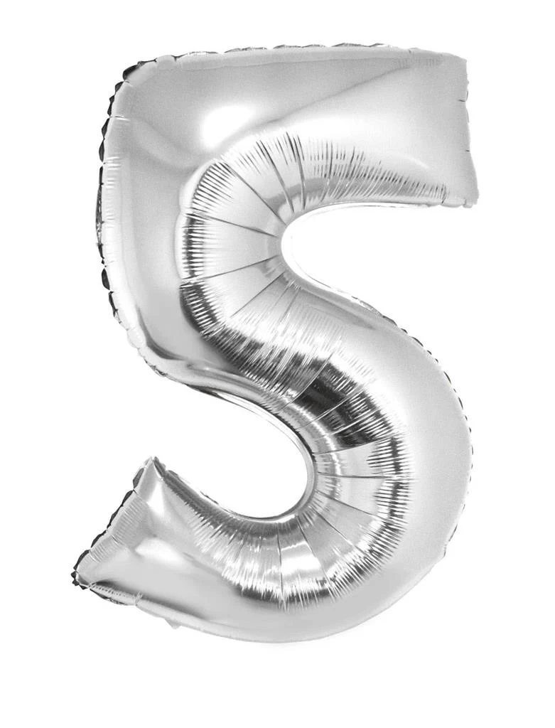 Folieballon 82 cm zilver - Image 7