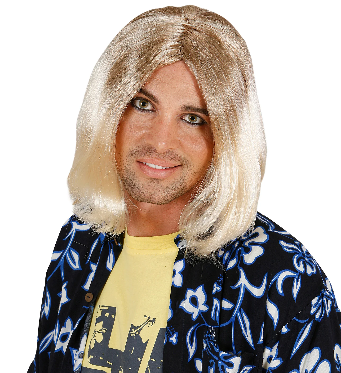 Grunge pruik Groovy blond - Image 2