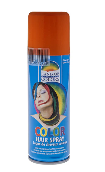 Haarspray in oranje