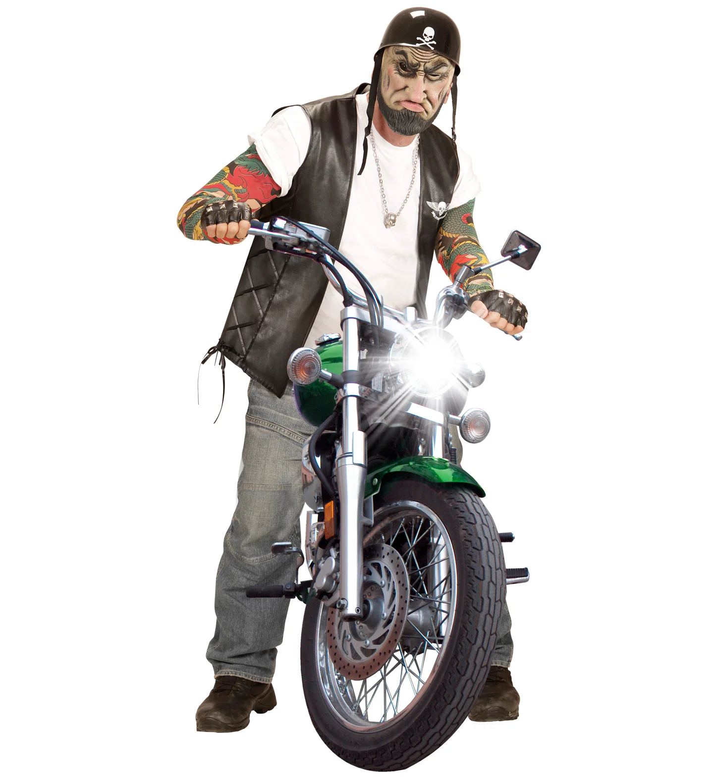 Halfgezicht masker outlaw biker - Image 3