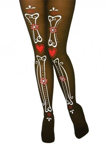 Halloween panty met botten print