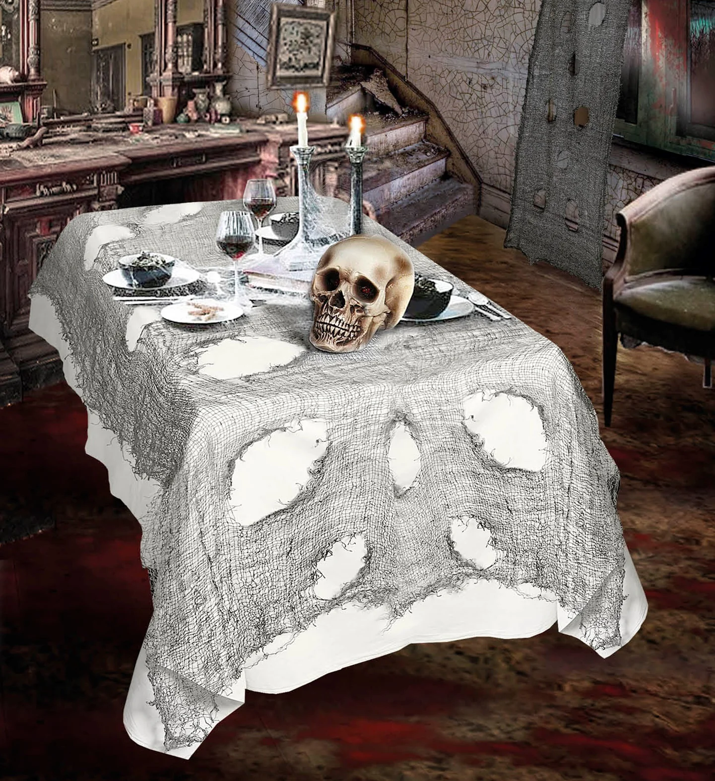 Halloween tafellaken 60x300 cm - Image 3