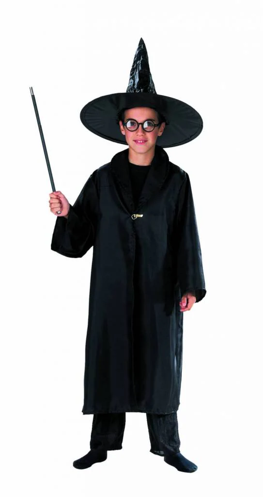 Tovenaar cape zwart Harry kind