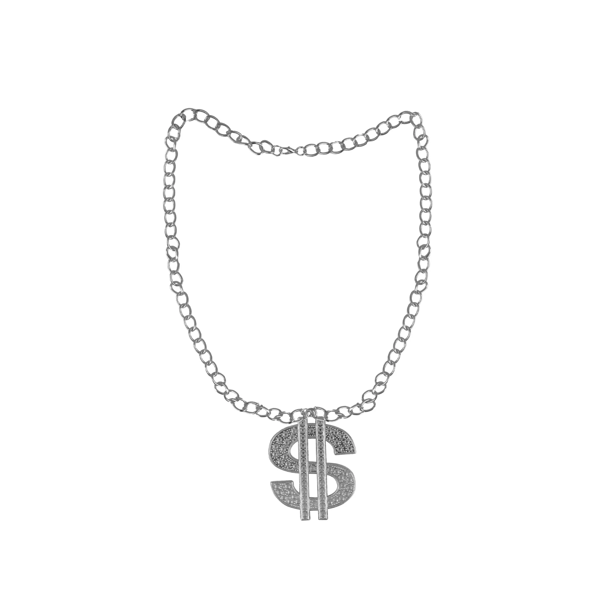 Halsketting dollarteken goud of zilver - Image 3