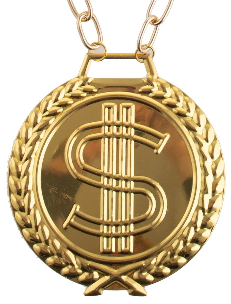 Halsketting met gouden dollarteken - Image 3
