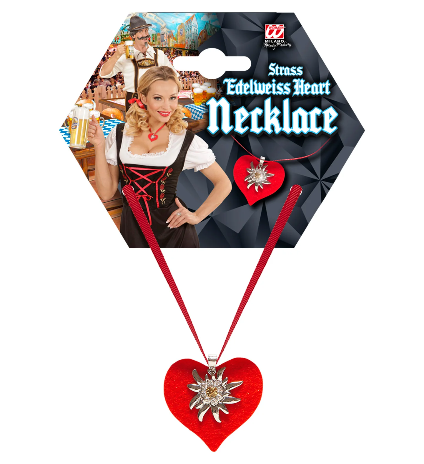 Halsketting met rood hart - Image 4