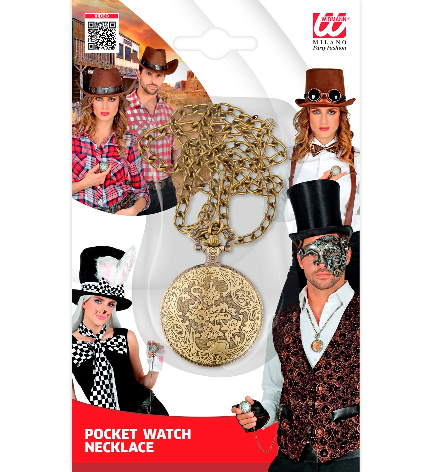 Steampunk horloge aan ketting - Image 6