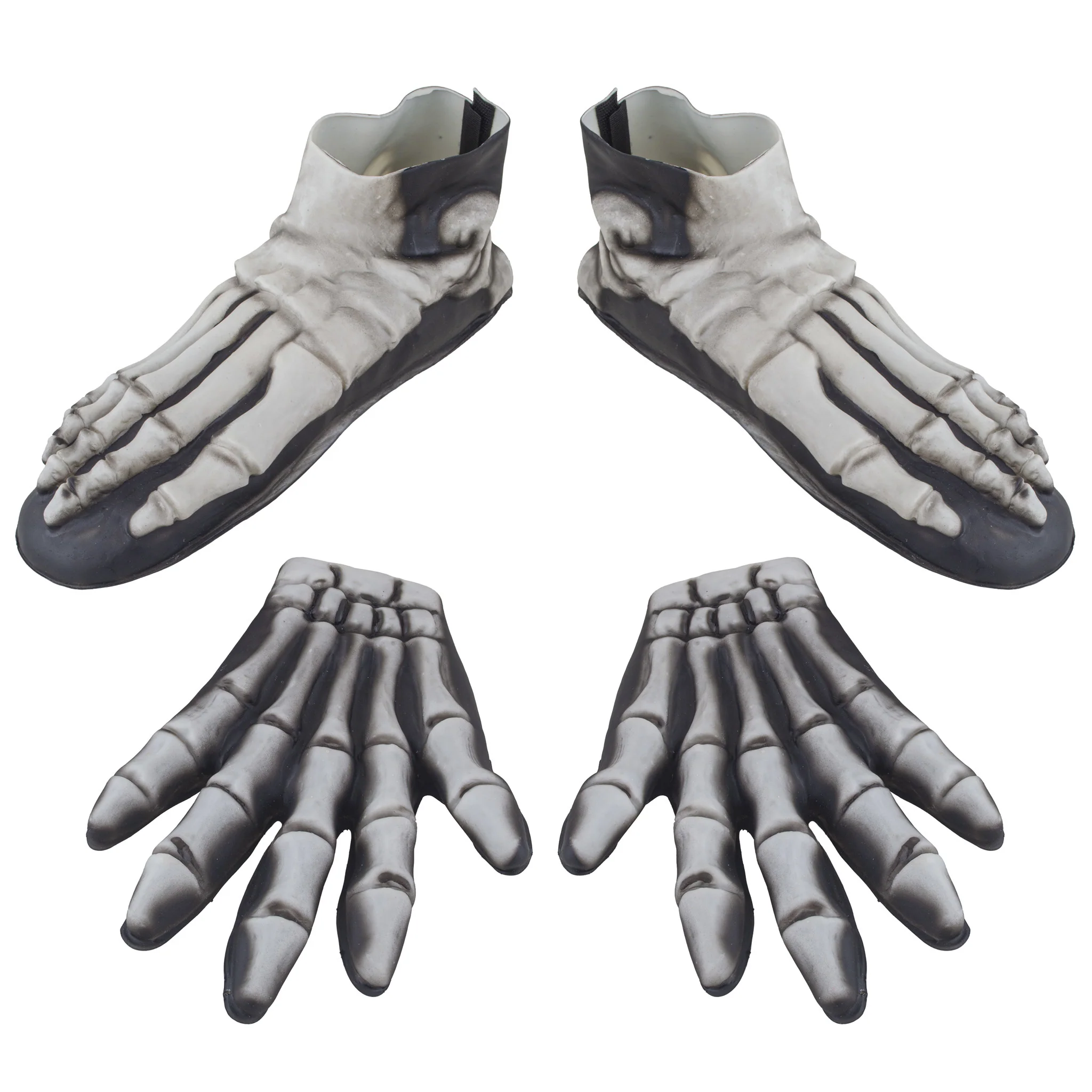 Handen en voeten skelet latex
