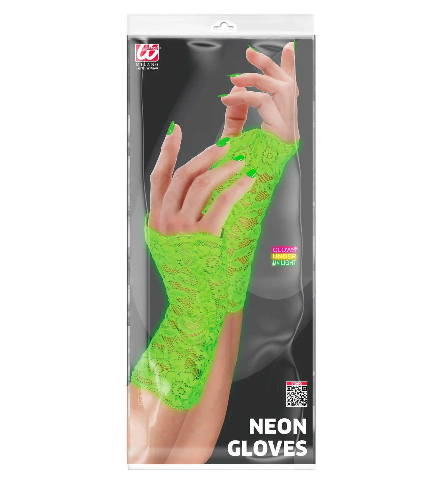 Handschoenen neon groen kant - Image 5
