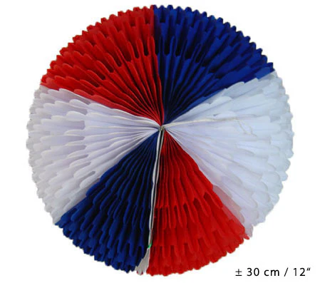 Hangdeco rood wit blauw 30cm - Image 2