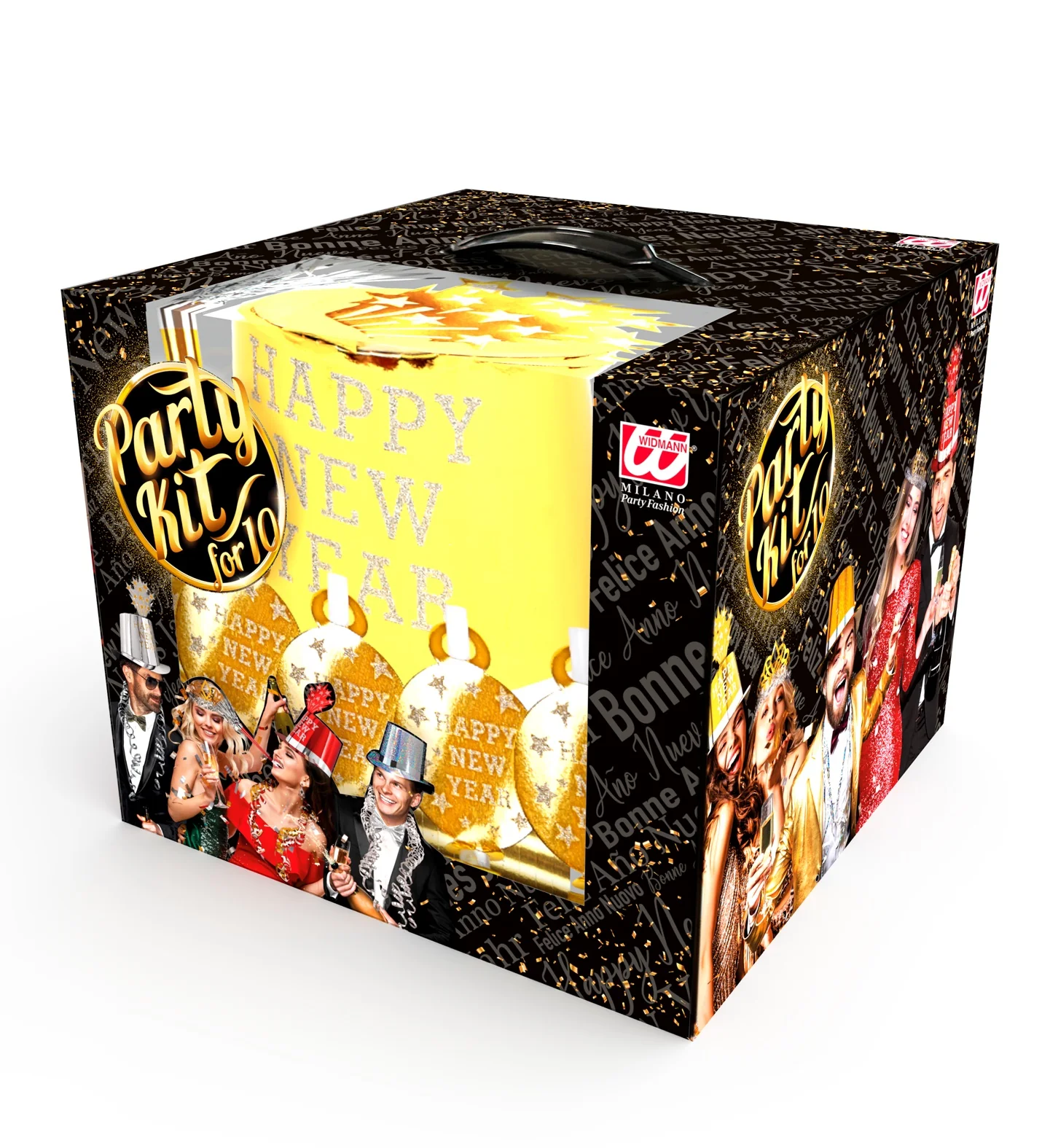 Nieuw jaar versierset goud Happy New Year - Image 3