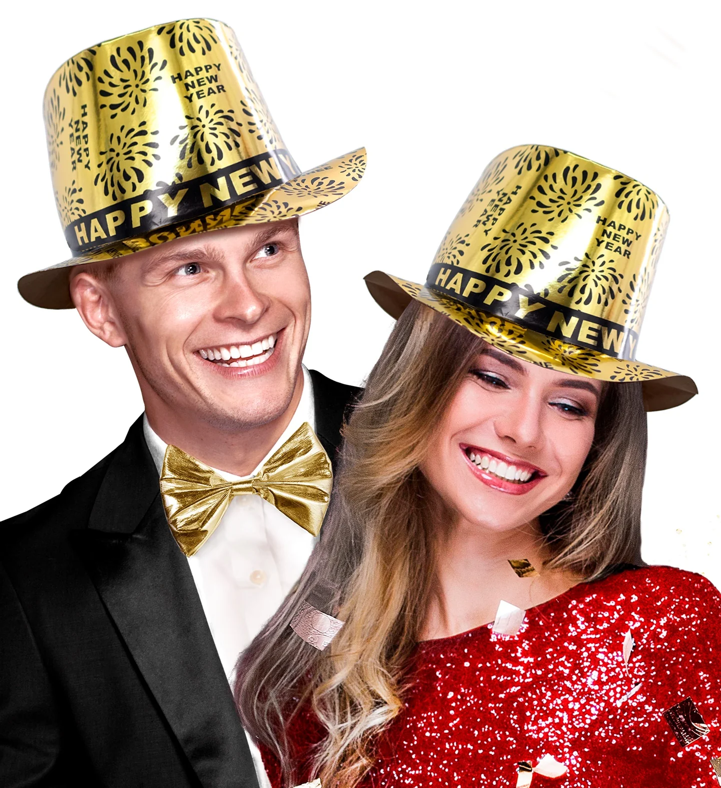 Nieuwjaar hoed goud Happy New Year - Image 3
