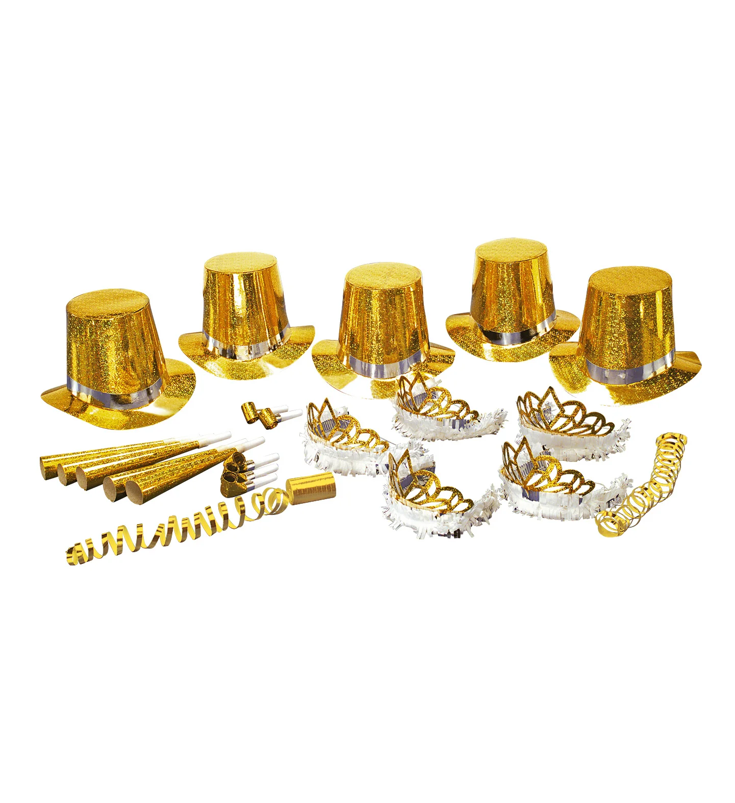 Versierset Happy New Year goud - Image 2