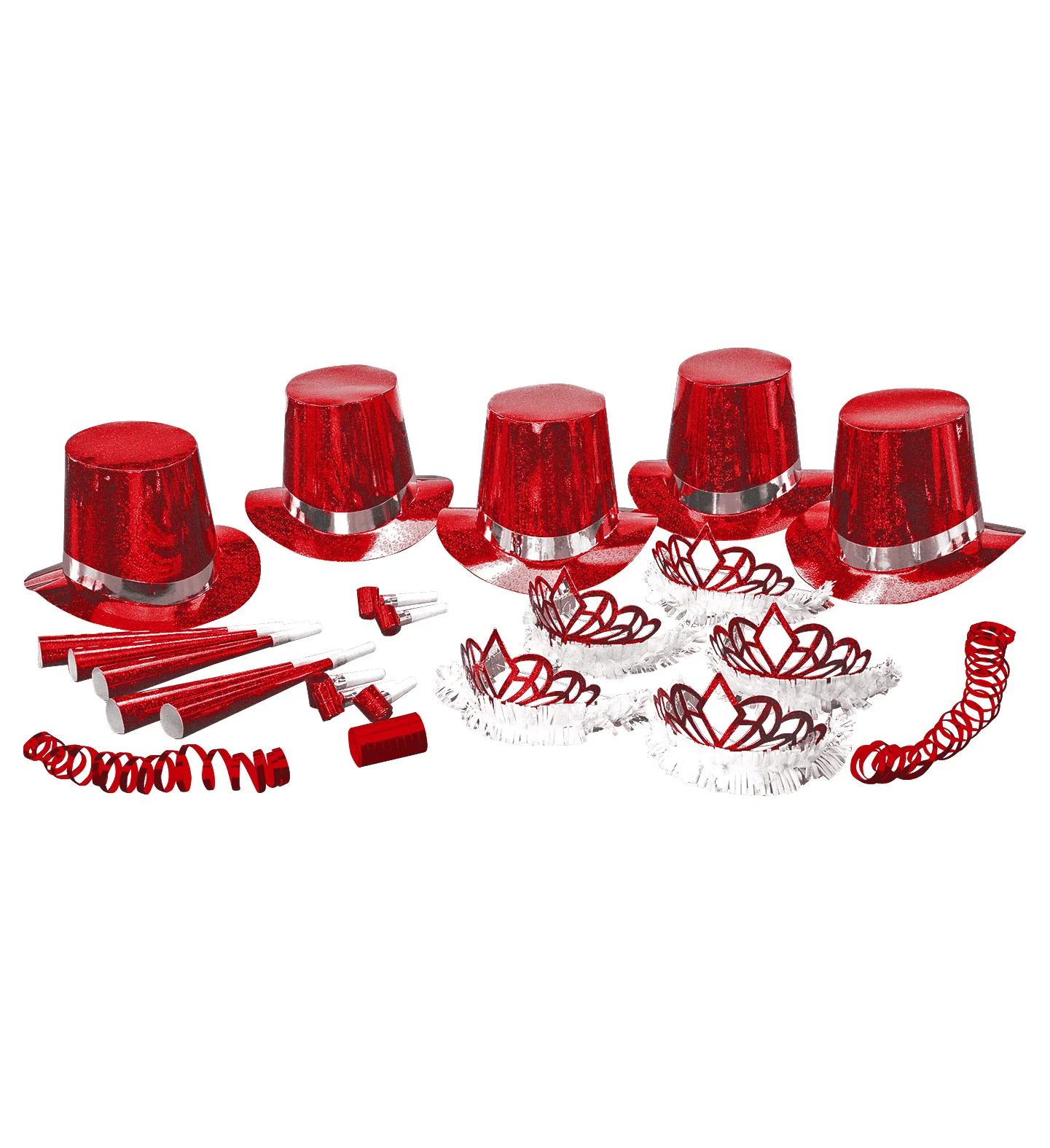 Versierset Happy New Year rood - Image 2