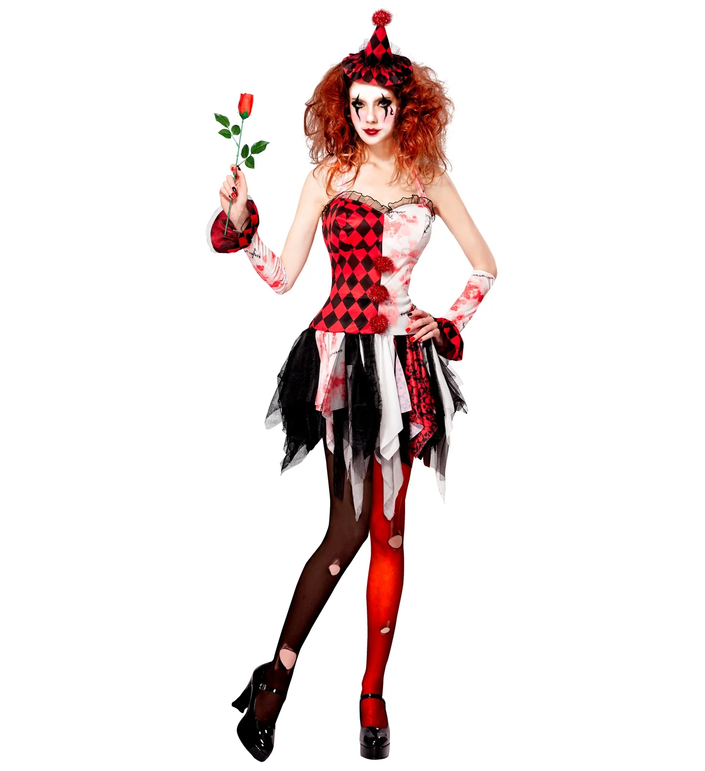 Harlekijn jurkje halloween - Image 2