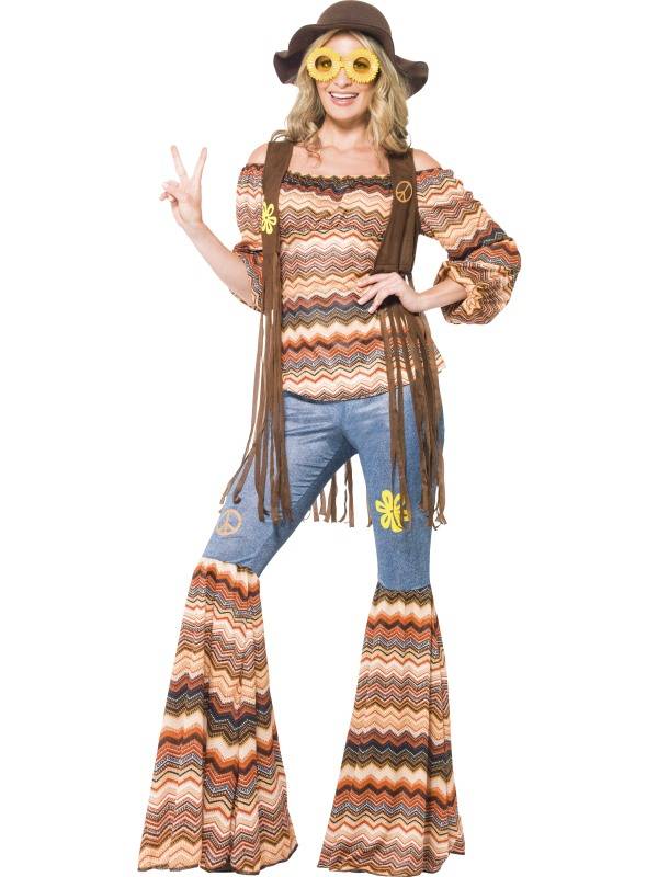 Hippie kostuum Harmony dames XL