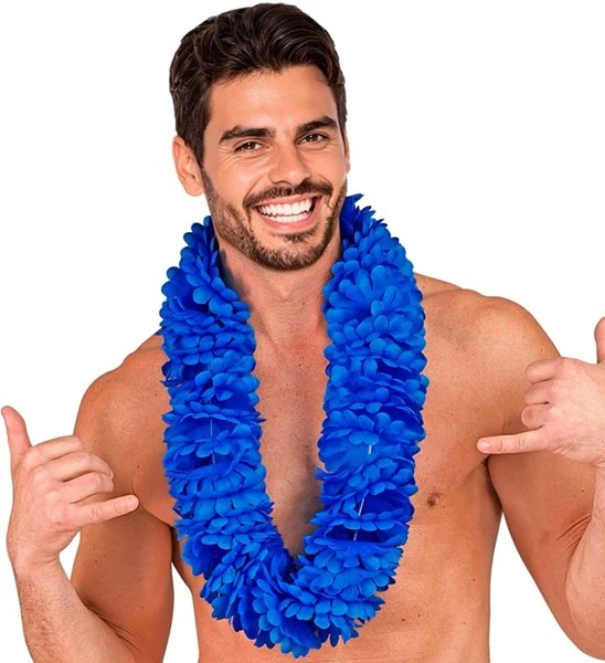Hawaii krans blauw Milan - Image 3