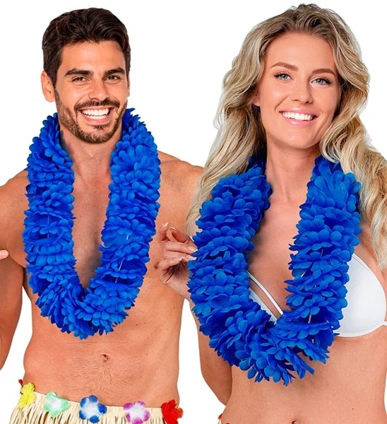 Hawaii krans blauw Milan - Image 5
