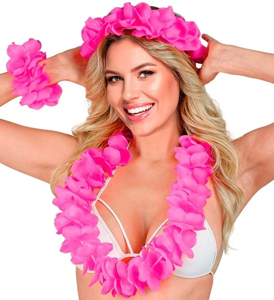 Hawaii set roze Stijn - Image 2