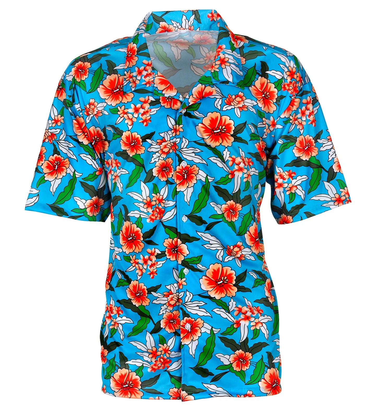 Blauw Hawaii shirt met print - Image 5