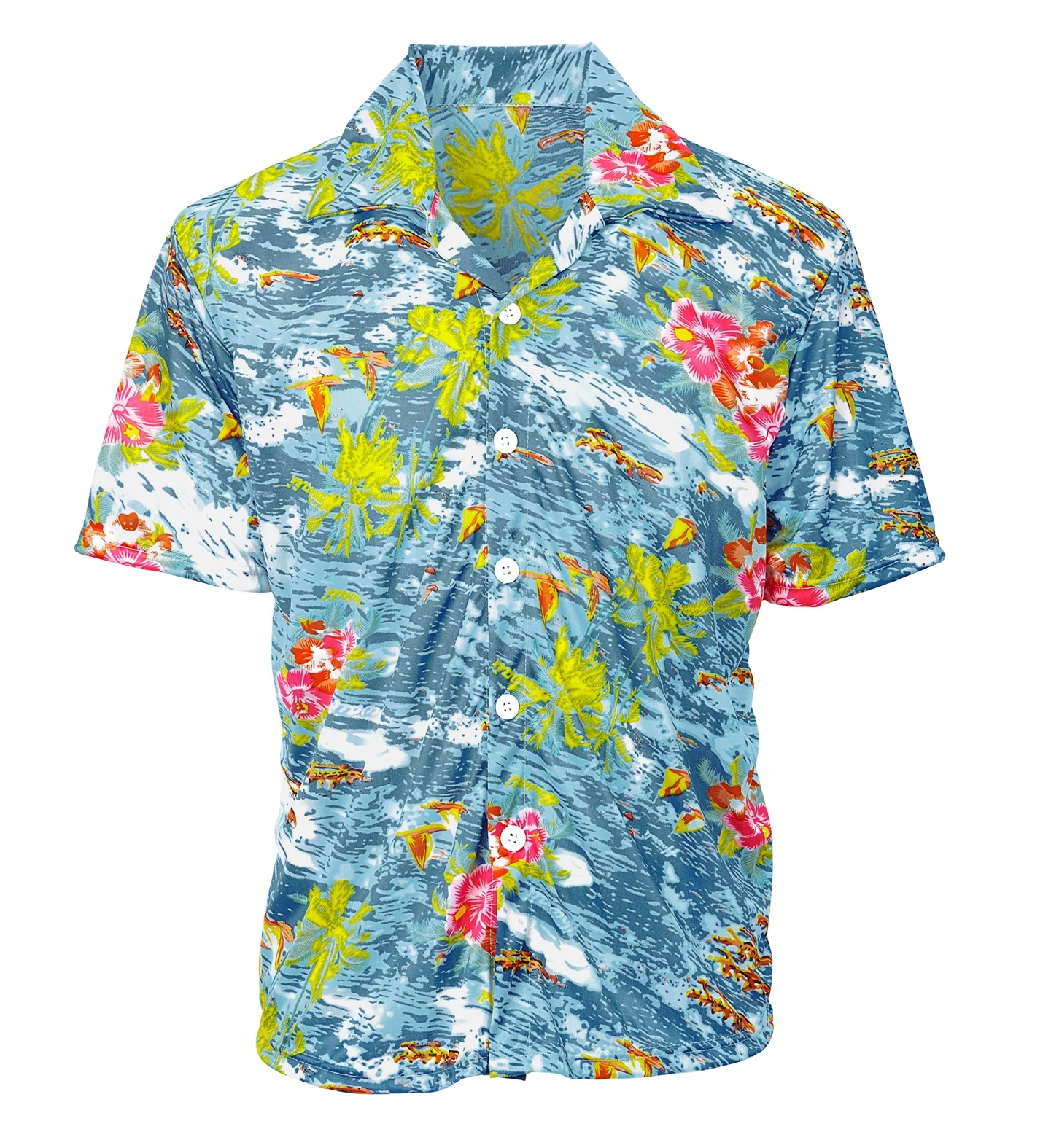 Hawaii shirt lichtblauw - Image 3