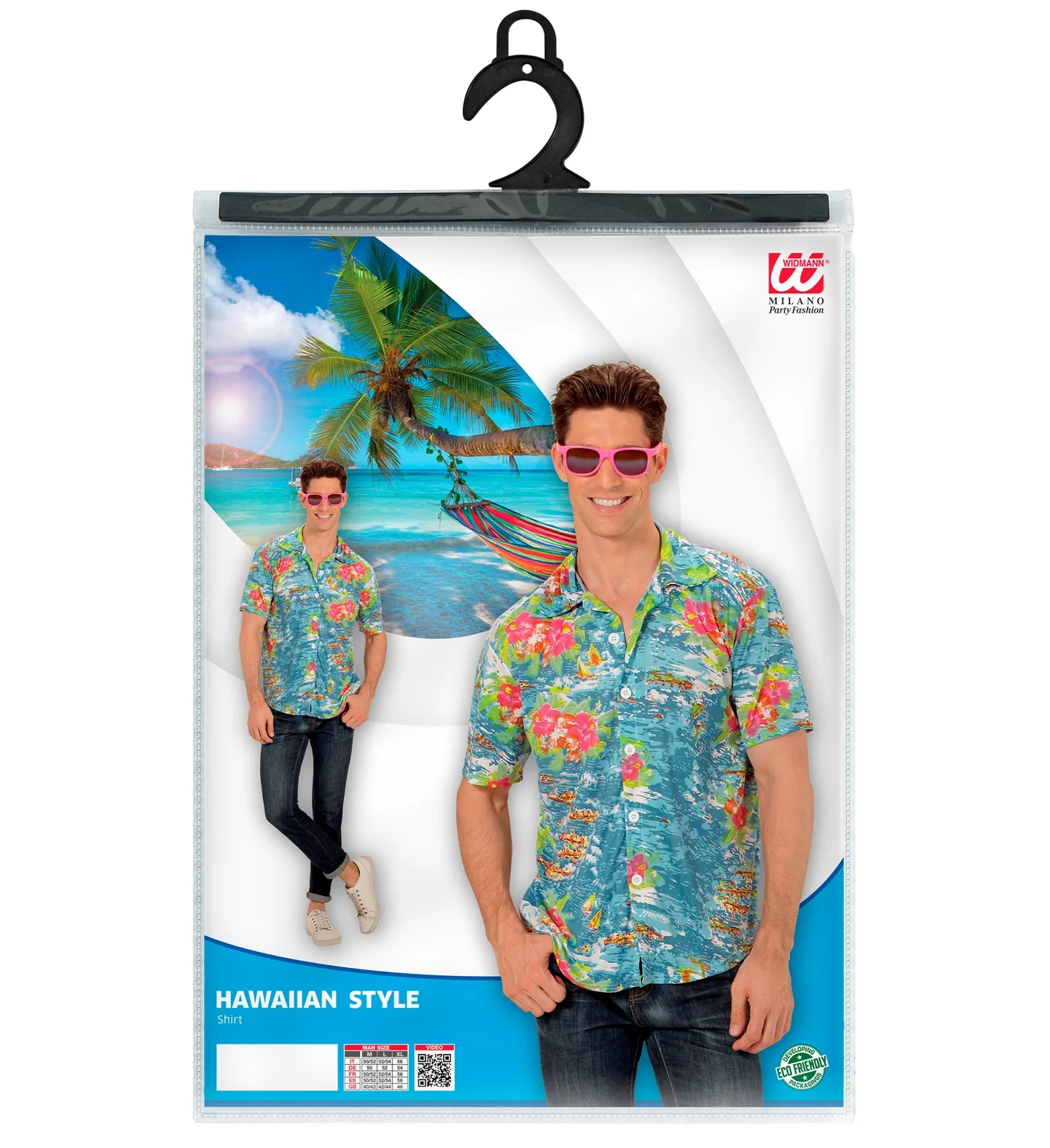 Hawaii shirt lichtblauw - Image 4