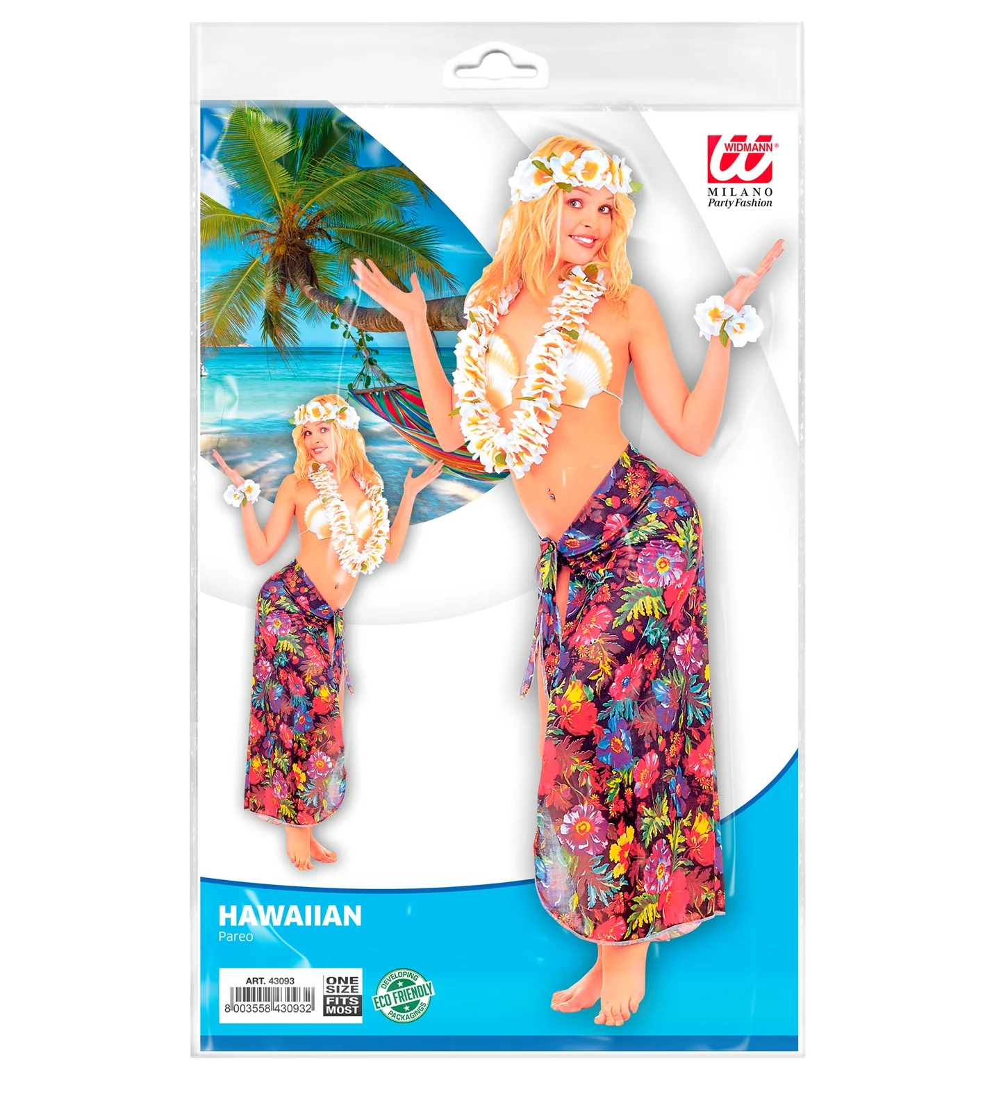 Hawaiiaanse Pareo rok zwart - Image 3