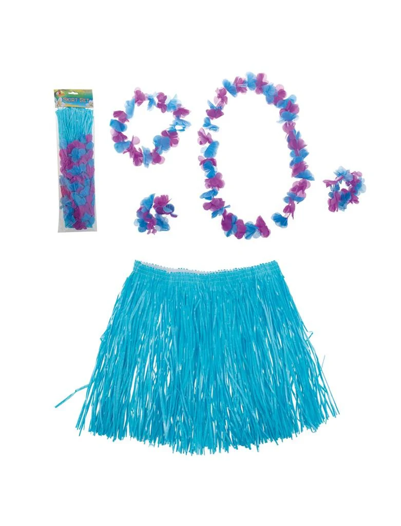 Hawaii rok blauw met accessoires - Image 2