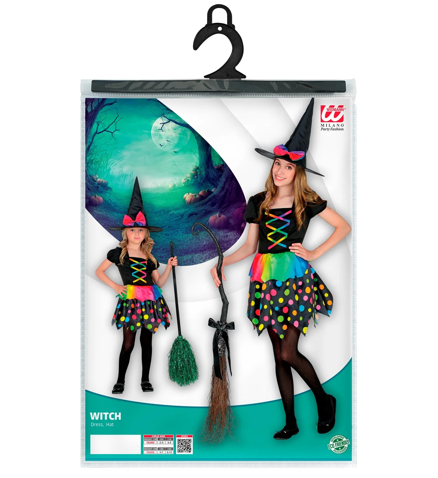 Kleurrijke heksenjurk kinderen - Image 6
