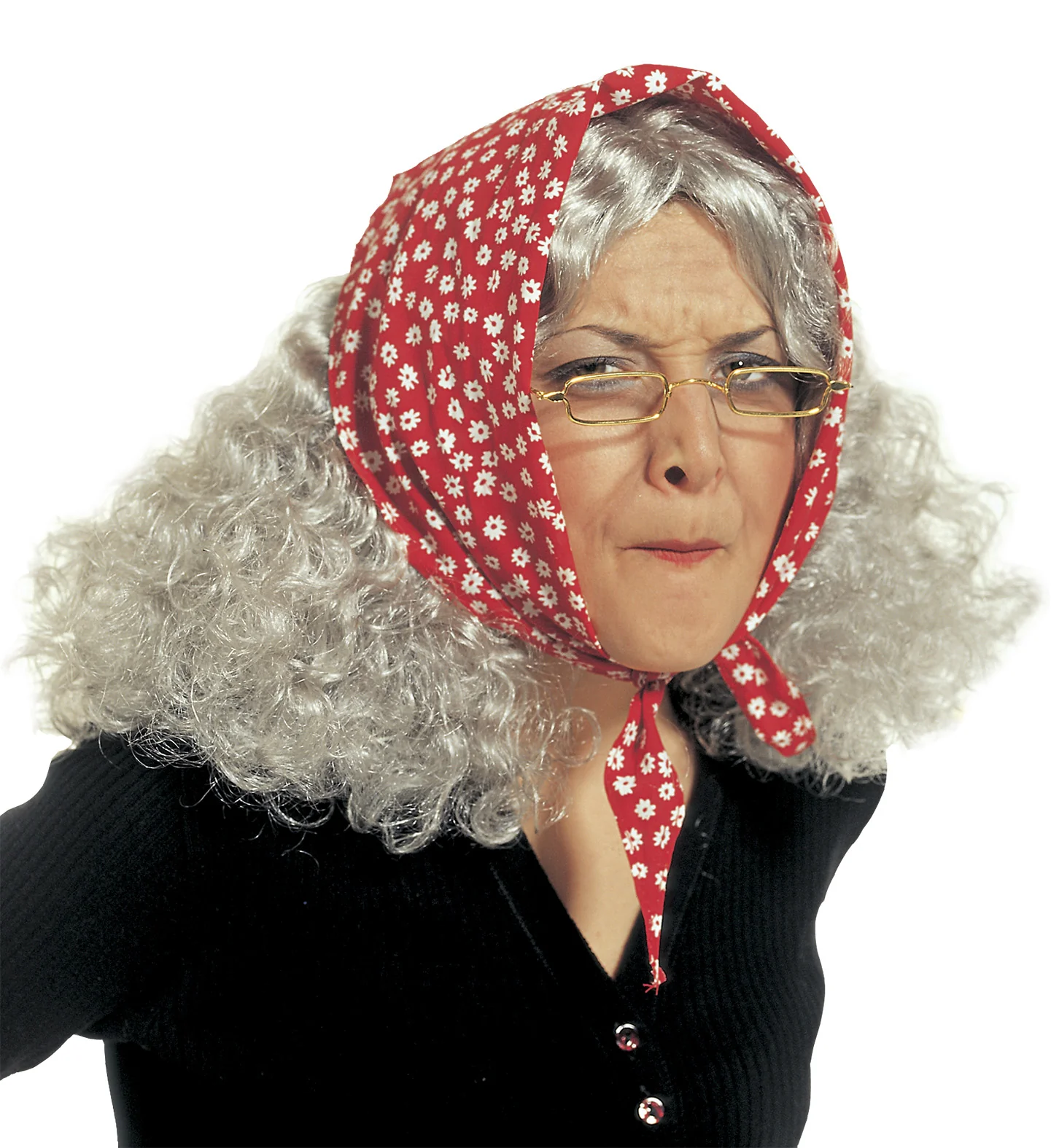 Oma pruik met bandana - Image 2