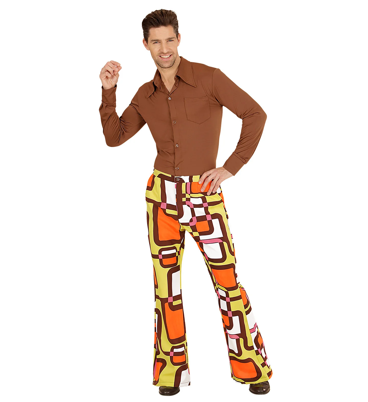 Heren disco broek jaren 70 vlakken - Image 4