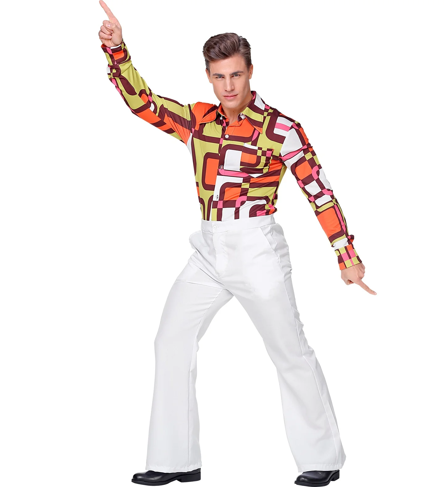 Witte disco broek heren - Image 3