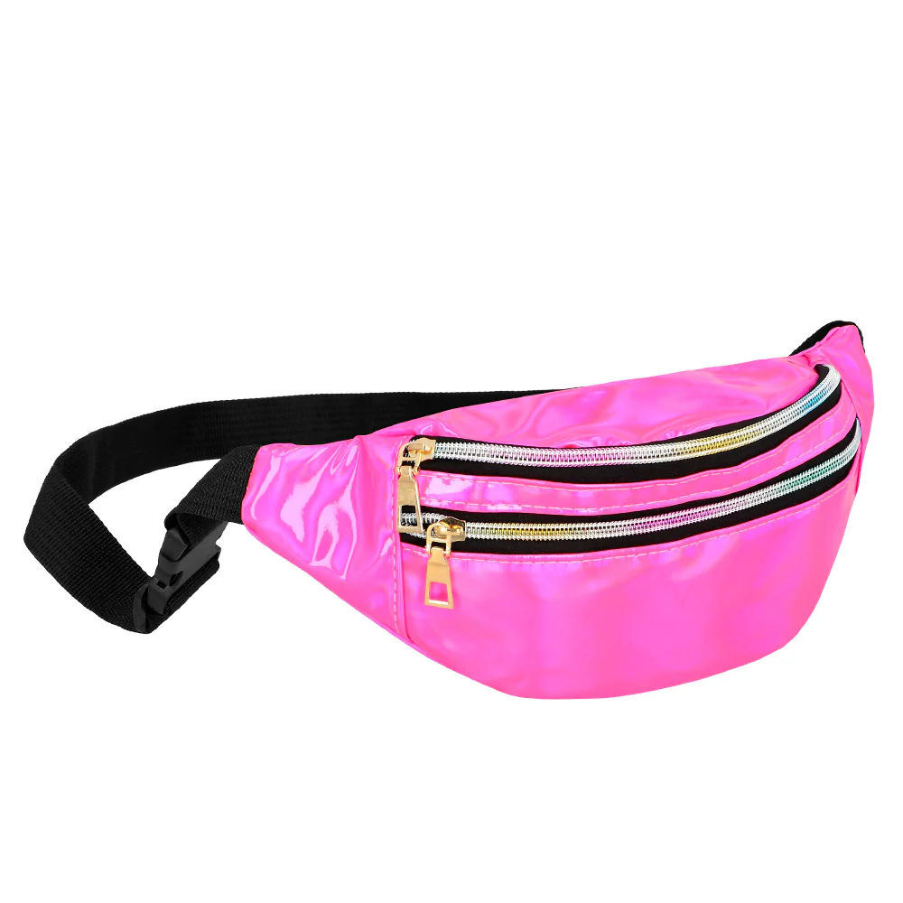Heuptasje holografisch roze