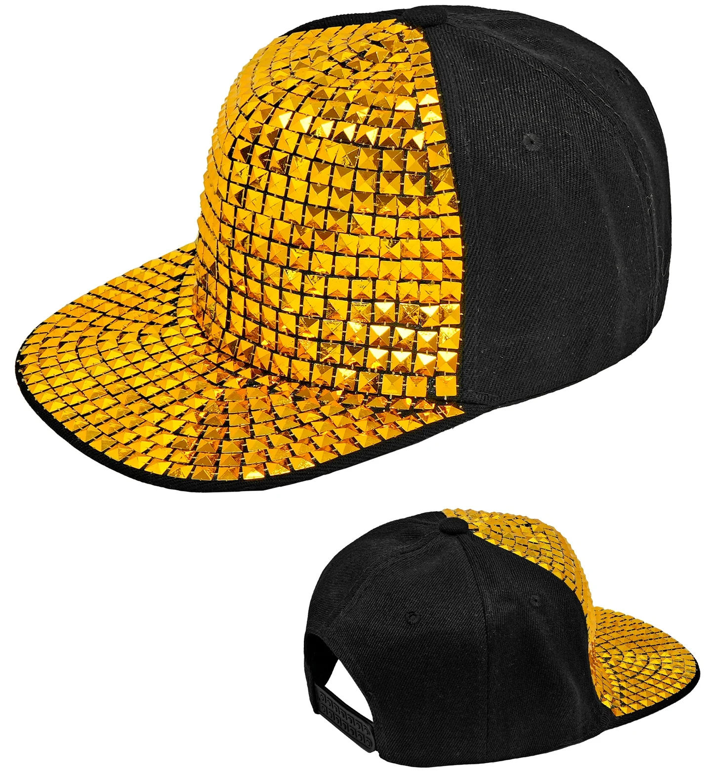 Hip hop cap goud/zwart - Image 2