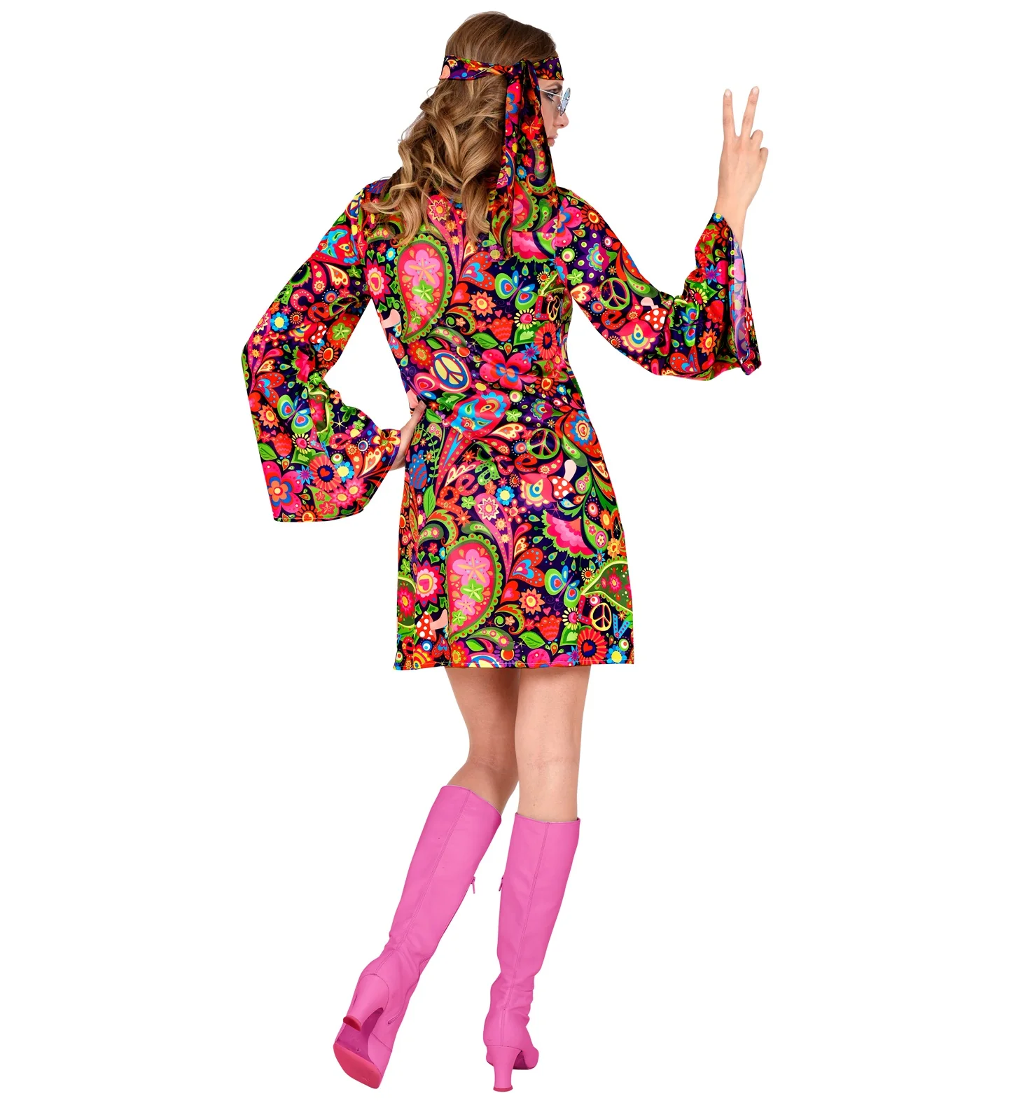 Hippie jurkje neon kleuren - Image 3