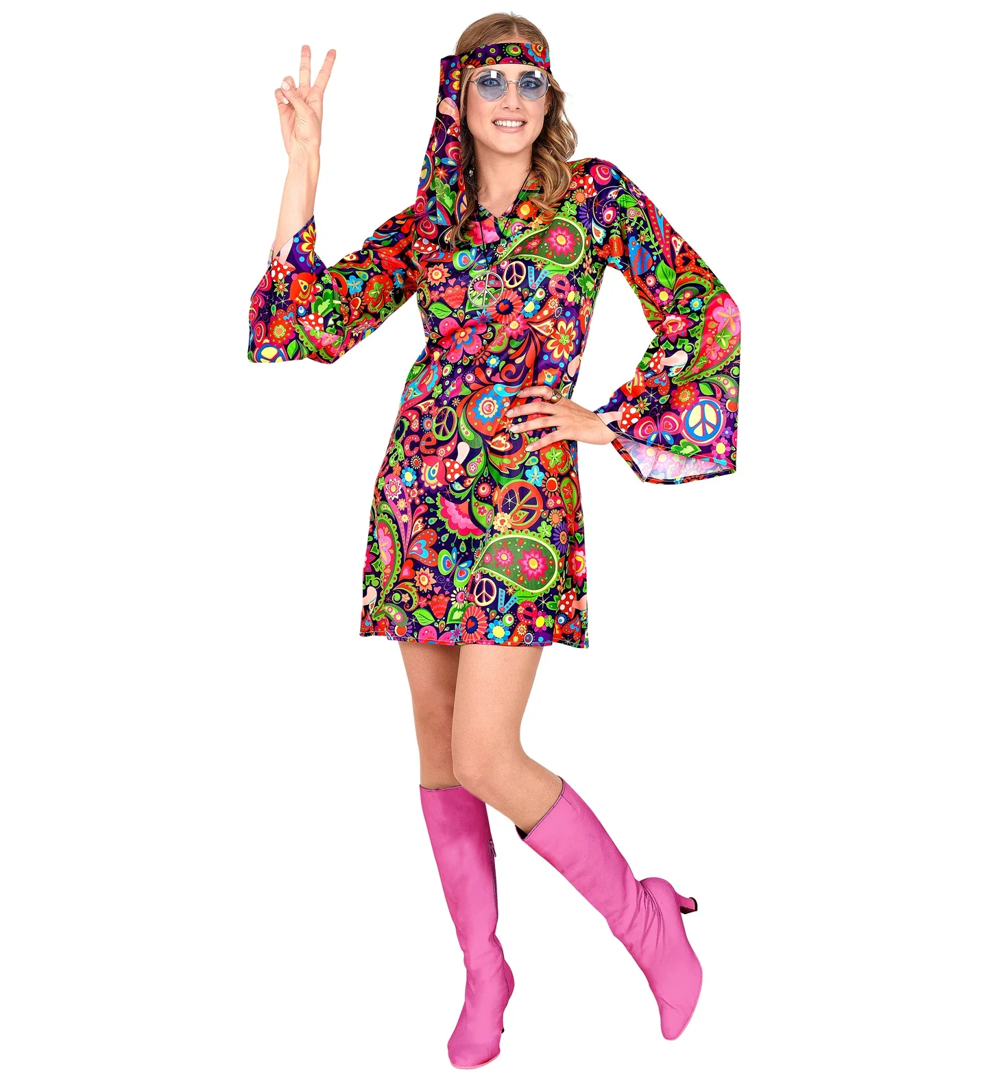 Hippie jurkje neon kleuren - Image 4