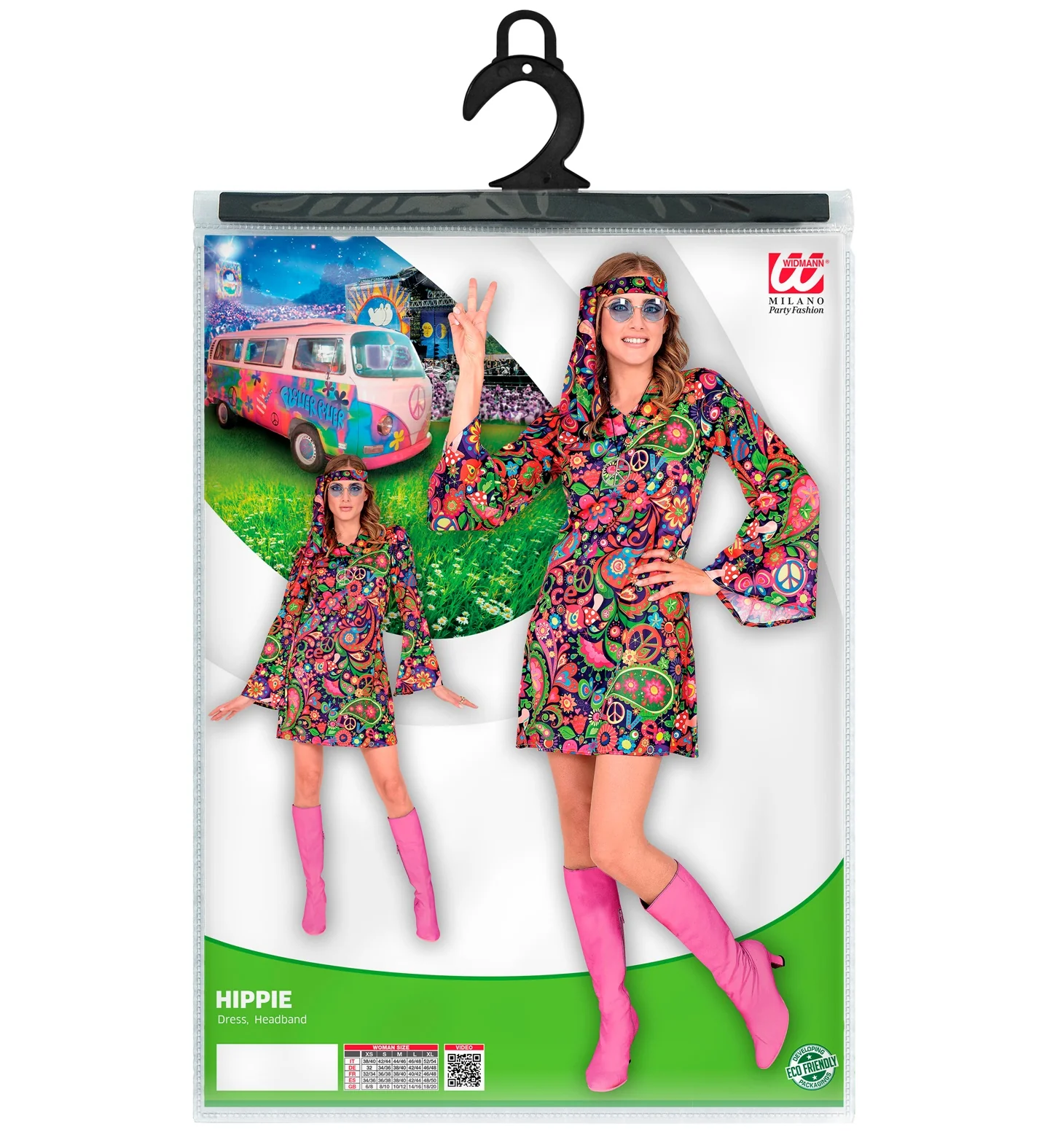 Hippie jurkje neon kleuren - Image 5
