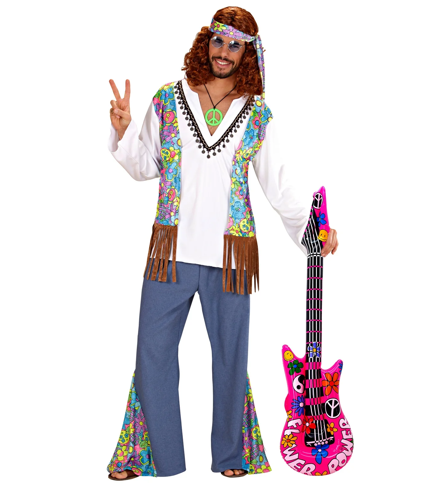 Hippie gitaar opblaasbaar - Image 3