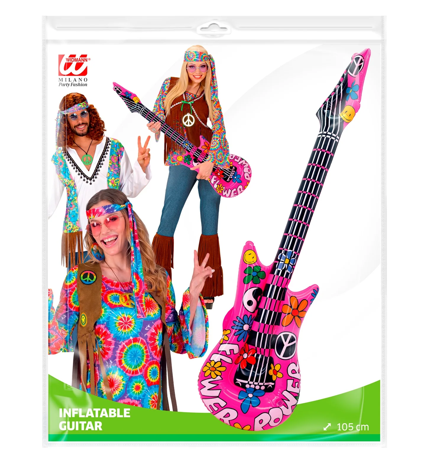 Hippie gitaar opblaasbaar - Image 4