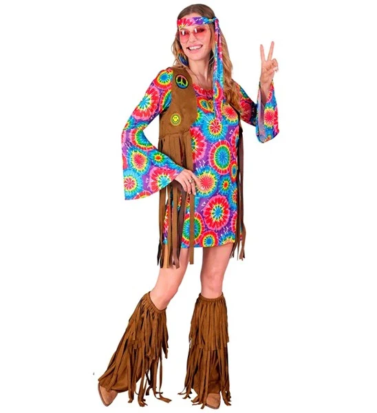 Hippie kostuum dame Timo - Image 3